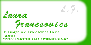 laura francsovics business card